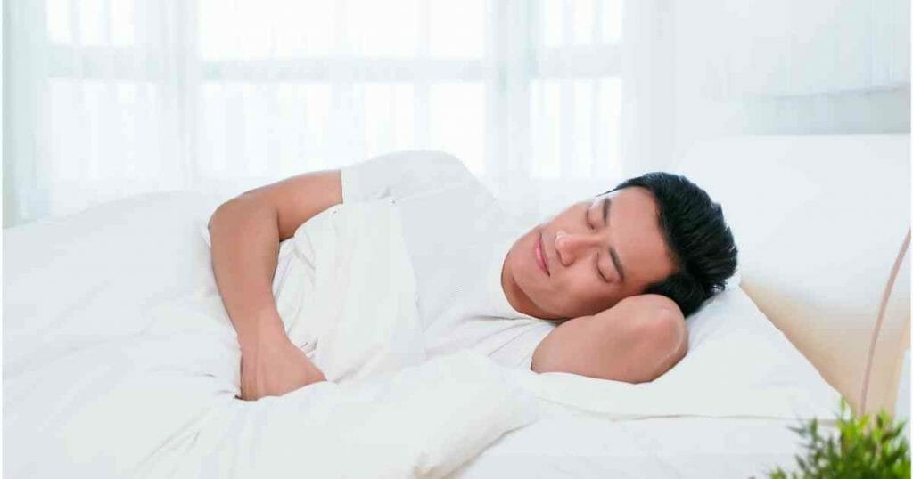 man sleeping